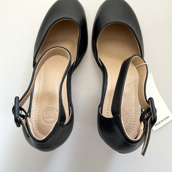 DADAWEN CHUNKY HEELS PLATFORM SHOES PARTY BUSINESS CASUAL - Picture 8 of 15